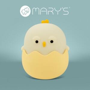Lampka nocna dla dzieci bezprzewodowa ściemnialna RGBW pastelowo-żółta senny pisklak LED 1.2W Mary's