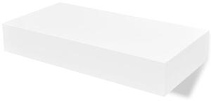 Półki wiszące z szufladami, 2 szt., białe, 48 cm