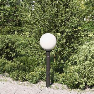 Słupek oświetleniowy z czujnikiem i gniazdkiem 80 cm, czarny, IP44
