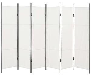 Parawan 6-panelowy, biały, 300 x 180 cm