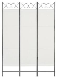 Parawan 3-panelowy, biały, 120 x 180 cm