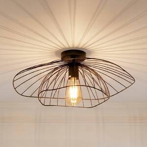 Lampa sufitowa Mantar Opviq, możliwość ściemniania, czarny, salon / jadalnia, metal, nowoczesny