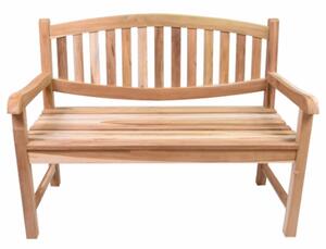 Teakowa ławka ogrodowa Bradford 2-osobowa, 120 cm, drewno