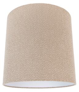 Abażur z tkaniny beżowy z tkaniny typu teddy 40/40/40