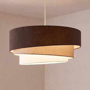 Lampa wisząca Trio Duolla, salon / jadalnia, tkanina / materiał / jedwab, młodzieżowy