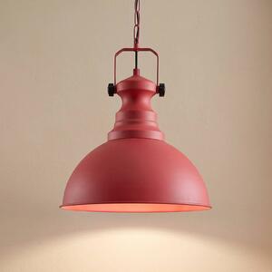 Lampa wisząca Kure Opviq, możliwość ściemniania, czerwony, salon / jadalnia, metal, vintage