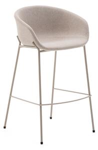 Beżowy hoker (wysokość siedziska 75 cm) Yvette – Kave Home