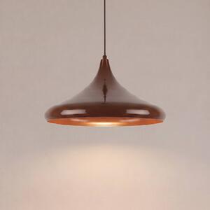 Lampa wisząca Eysan Opviq, możliwość ściemniania, brązowy / rdzawy, salon / jadalnia, metal, vintage