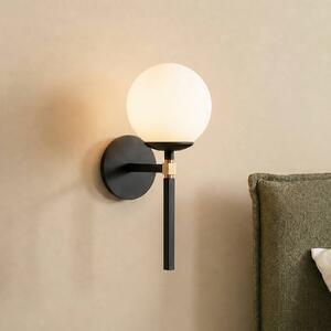 Kinkiet Gondol Opviq, możliwość ściemniania, czarny, salon / jadalnia, metal, nowoczesny