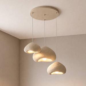 Lampa wisząca Lora Opviq, możliwość ściemniania, kremowy / amber, salon / jadalnia, tworzywo sztuczne, nowoczesny