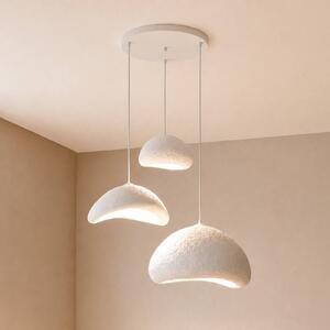 Lampa wisząca LUNA Opviq, możliwość ściemniania, biały / opal, salon / jadalnia, tworzywo sztuczne, nowoczesny