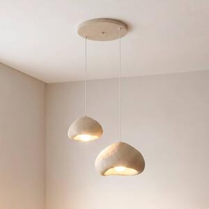 Lampa wisząca Lora Opviq, możliwość ściemniania, kremowy / amber, salon / jadalnia, tworzywo sztuczne, nowoczesny