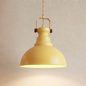 Lampa wisząca Kure Opviq, możliwość ściemniania, żółty / pomarańczowy, salon / jadalnia, metal, vintage