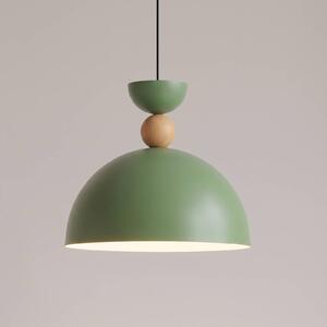 Lampa wisząca Kure Opviq, możliwość ściemniania, zielony, salon / jadalnia, metal