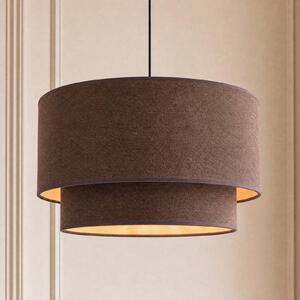 Lampa wisząca Boho Duolla, brązowy / rdzawy, sypialnia, tkanina / materiał / jedwab, młodzieżowy