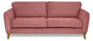 Różowa sztruksowa sofa 206 cm Paris – Scandic