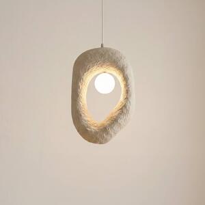 Lampa wisząca Zoga Opviq, możliwość ściemniania, kremowy / amber, salon / jadalnia, tworzywo sztuczne, nowoczesny