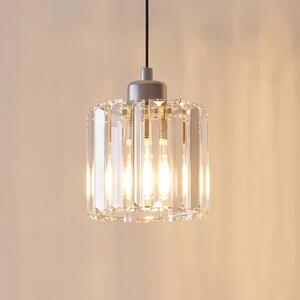 Lampa wisząca Yakops Opviq, możliwość ściemniania, chromowy / srebrny, salon / jadalnia, szkło