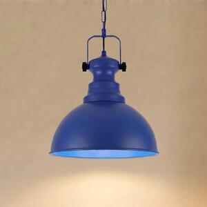 Lampa wisząca Kure Opviq, możliwość ściemniania, niebieski, salon / jadalnia, metal, vintage