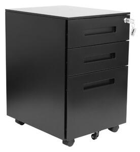 Zestaw: Biurko Alto 101 Black + kontenerek