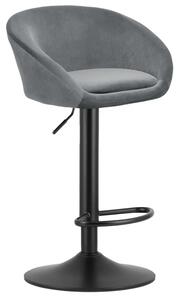 Szary hoker aksamitny T2-L30