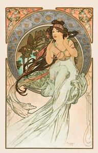 Reprodukcja La musique Lithographs series, Alfons Mucha