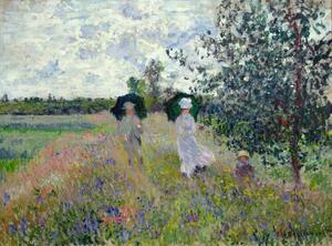 Reprodukcja Promenade near Argenteuil 1873, Claude Monet