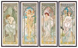 Reprodukcja The Times of the Day 1899, Alfons Mucha