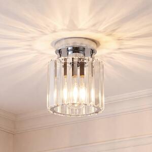 Lampa sufitowa Yakops Opviq, możliwość ściemniania, chromowy / srebrny, salon / jadalnia, szkło