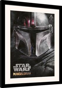 Oprawiony Obraz Star Wars The Mandalorian - Helmet