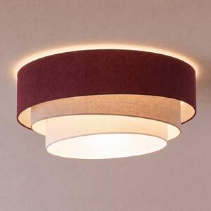 Lampa sufitowa Trio Duolla, kuchnia, tkanina / materiał / jedwab, młodzieżowy