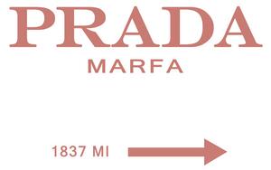 Ilustracja Prada marfa peach, Finlay & Noa