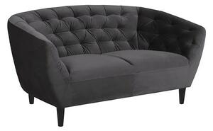 Ciemnoszara sofa welurowa - Galax 2X