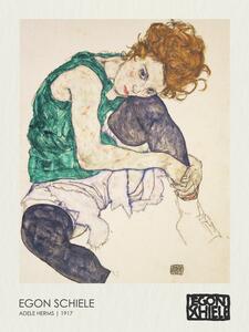 Reprodukcja Seated Woman - Adele Herms 1917, Egon Schiele