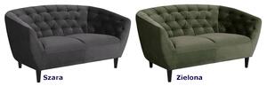 Ciemnozielona sofa welurowa - Galax 2X