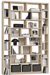 Nowoczesna biblioteczka regał książki dąb sonoma A1-M13
