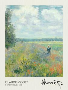 Reprodukcja The Poppy Field Near Argenteuil 1873, Claude Monet