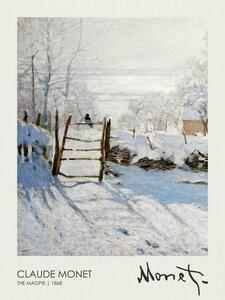 Reprodukcja The Magpie 1868, Claude Monet