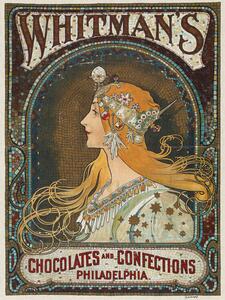 Reprodukcja Whitman's Chocolates Confections, Alfons Mucha