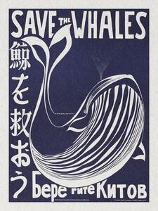 Reprodukcja Save the Whales Political Vintage