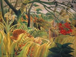 Reprodukcja Tiger in a Tropical Storn, Henri Rousseau