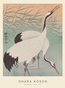 Reprodukcja Two Cranes Special Edition - Ohara Koson