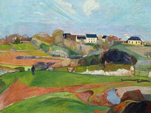 Reprodukcja Landscape at Le Pouldu, Paul Gauguin