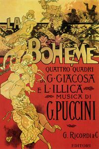 Reprodukcja La Boheme by Giacomo Puccini 1895, Adolfo Hohenstein