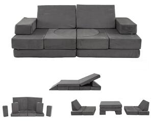 12-częściowa modułowa piankowa sofa dla dzieci