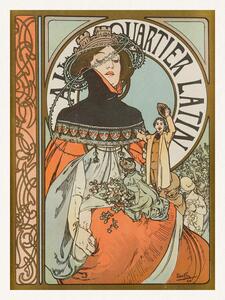 Reprodukcja In the Latin Quarter, Alfons Mucha