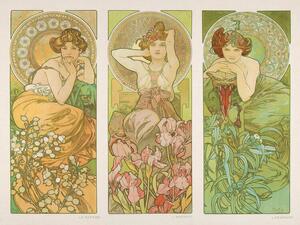 Reprodukcja Topaz Amethyst Emerald, Alfons Mucha