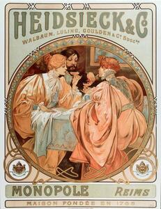 Reprodukcja Heidsieck Champagne company, Mucha, Alphonse Marie