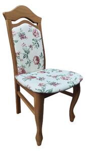 MebleMWM Drewniane krzesło pałacowe WOJTEK / Jasny brąz, Rose 16