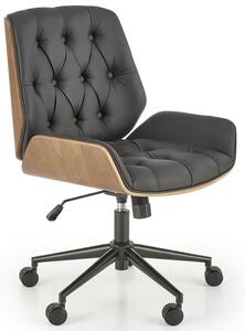 Nowoczesny czawrny gabinetowy fotel obrotowy F3-E81